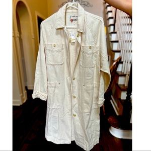 BRAND NEW. From Anthropology- Pilcro denim duster jacket, NWT. Soft.